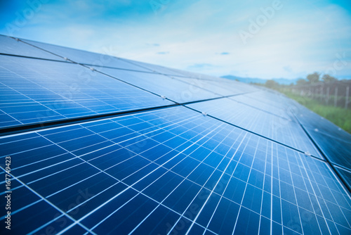 Photovoltaic, Solar panel, alternative electricity source - concept of sustainable resources ,clean energy power