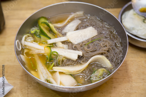 Cold noodles in Korean style