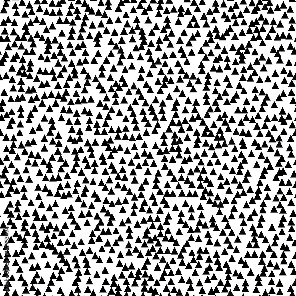 Abstract black and white seamless pattern with stars. Digital background for design.