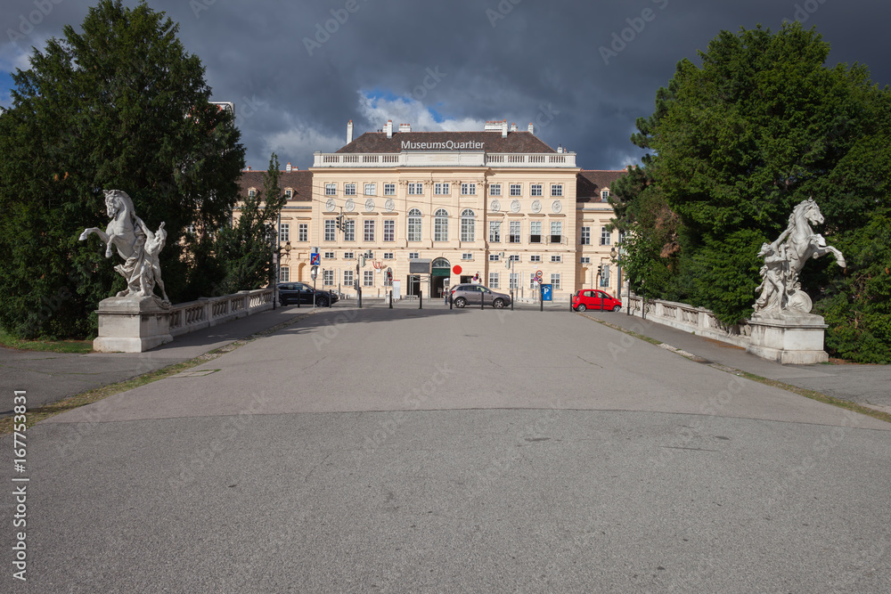 Austria, city of Vienna, Museumsquartier from Maria Theresien Platz