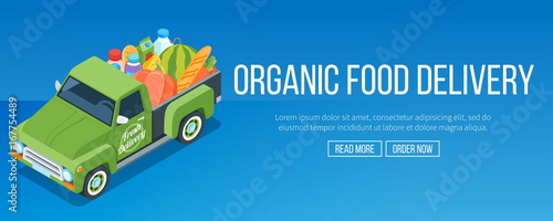 delivery organic food truck