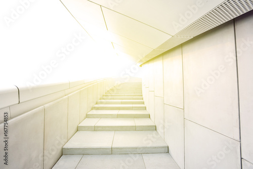 Nobody of the stairs walkway