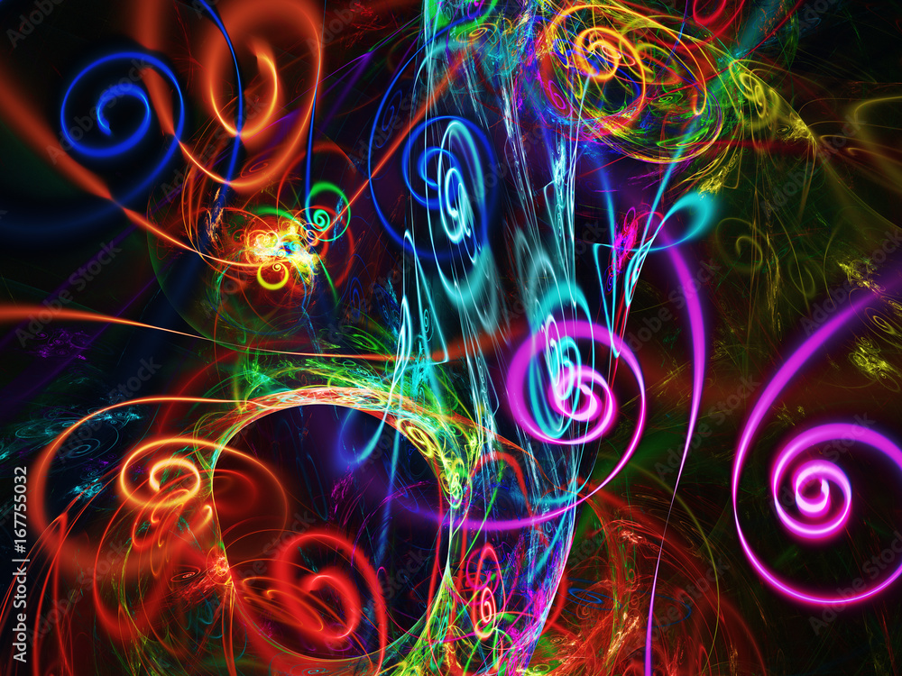 Abstract fractal background 3D rendering Abstract fractal background 3D rendering
