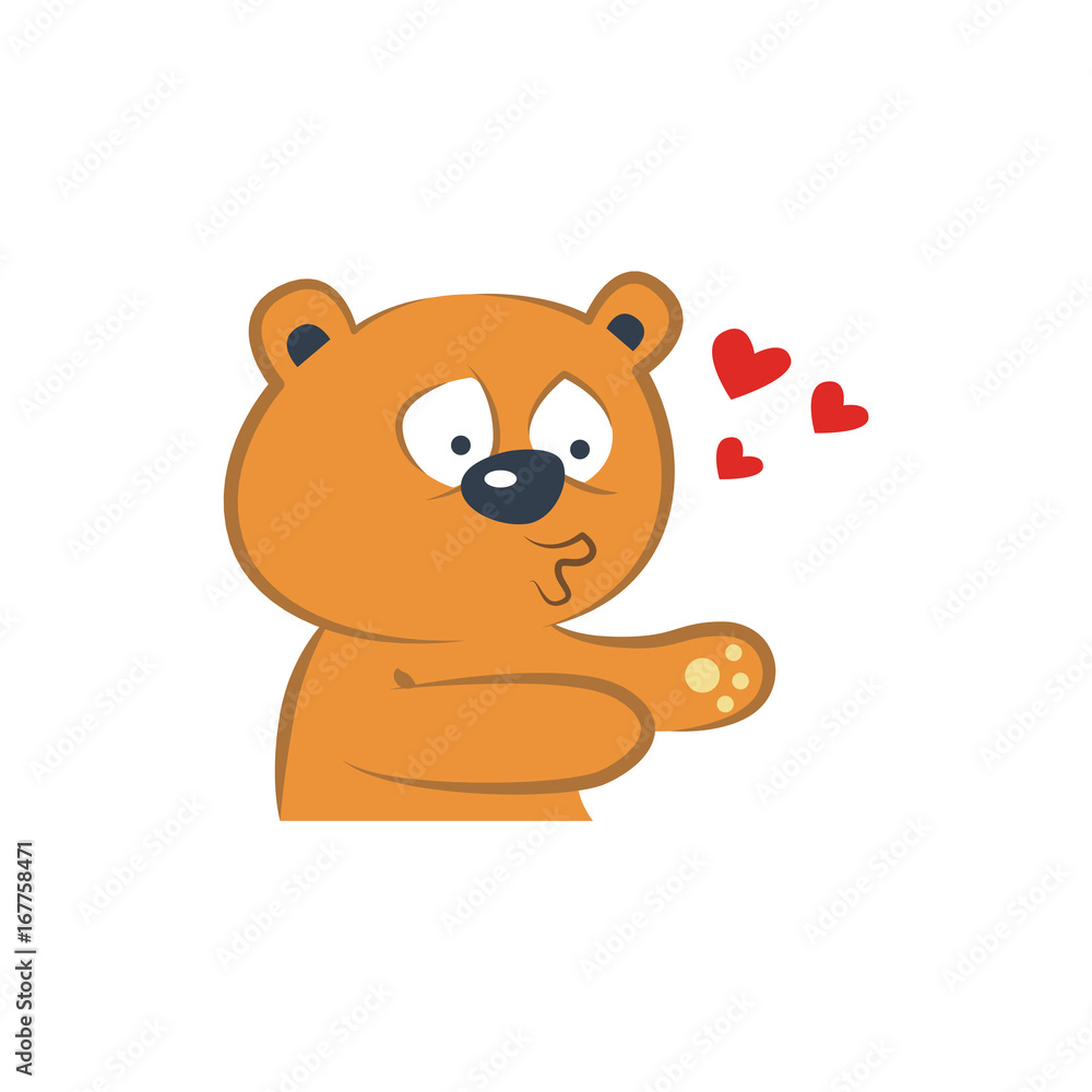 Cute bear in love Cute bear in love