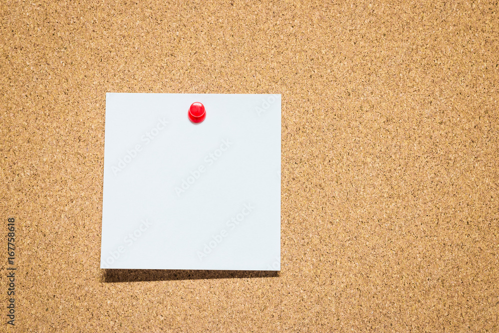 Notes pinned on cork board, reminder Notes pinned on cork board, reminder
