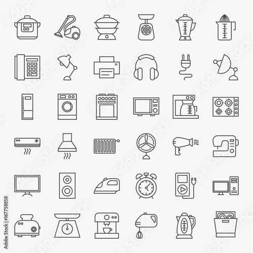 Household Line Icons