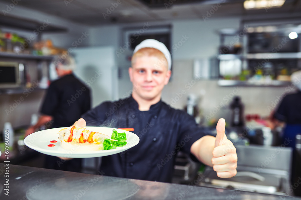 cook chef at restaurant kitchen cook chef at restaurant kitchen
