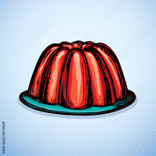 Jelly. Vector drawing