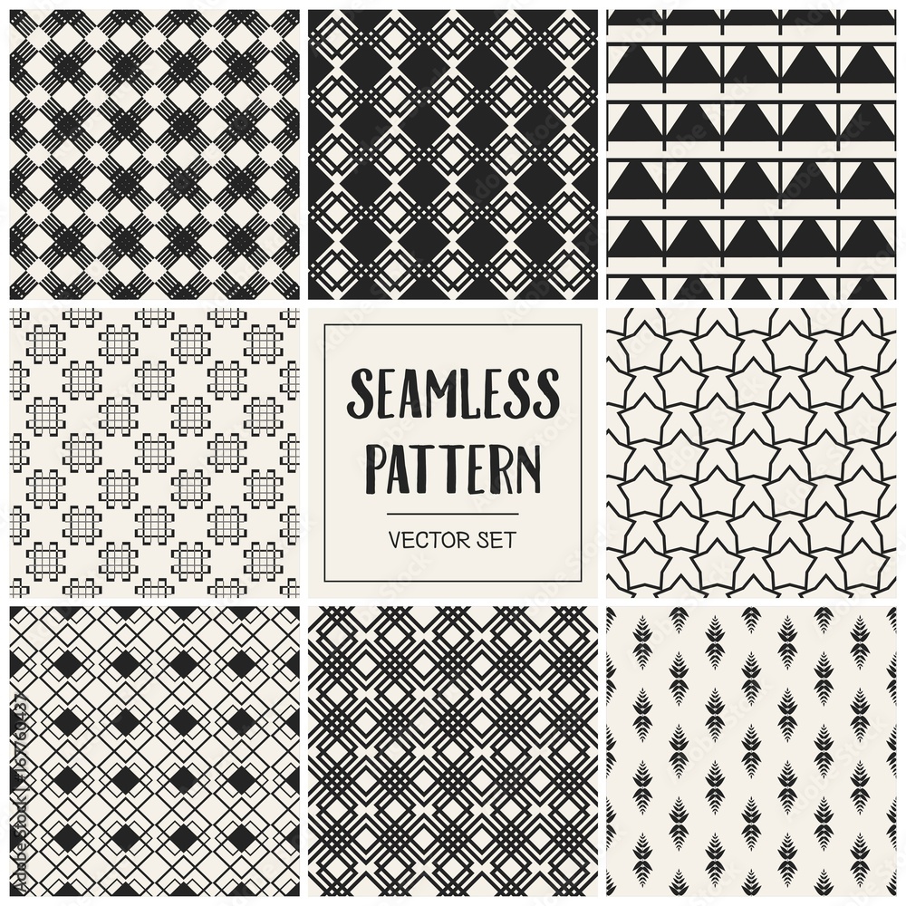 Abstract concept vector monochrome geometric pattern. Black and white minimal background. Creative illustration template. Seamless stylish texture. For wallpaper, surface, web design, textile, decor. Abstract concept vector monochrome geometric pattern. Black and white minimal background. Creative illustration template. Seamless stylish texture. For wallpaper, surface, web design, textile, decor.