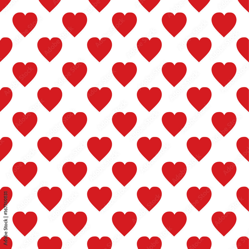 Hearts pattern  Vector illustration seamless