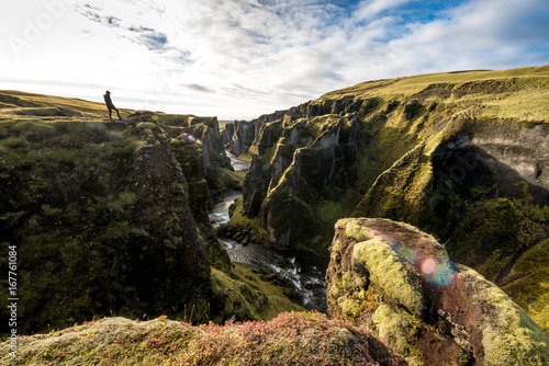 Fjadrargljufur Canyon in Südisland photo