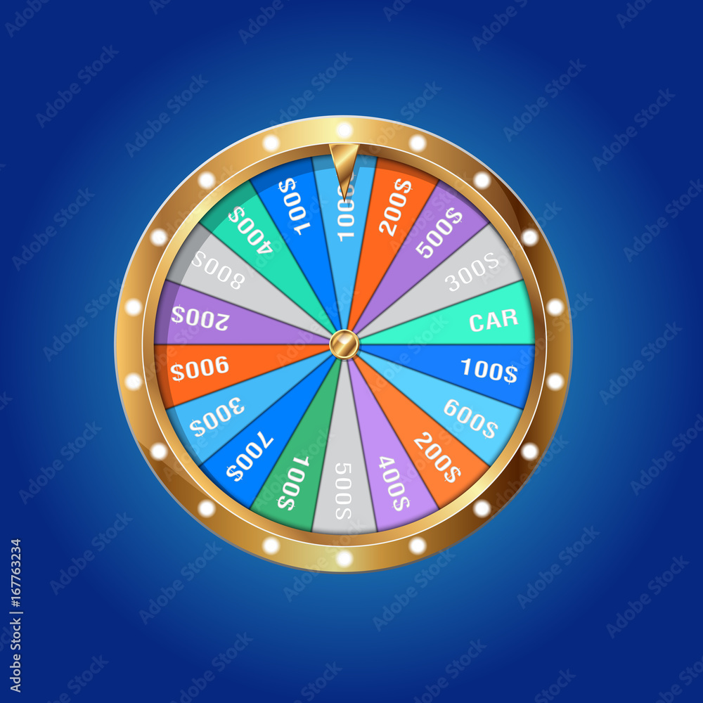 Obraz premium Wheel of fortune isolated