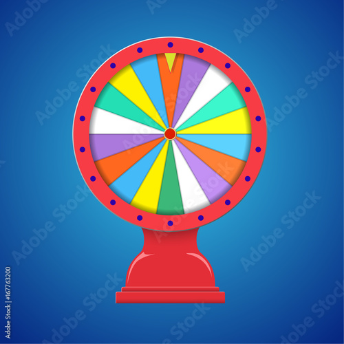 Wheel of fortune isolated