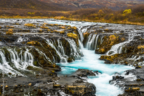 wunderbarer Brúarfoss Wasserfall in Island