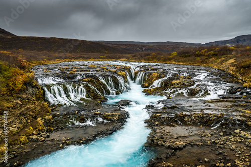wunderbarer Br  arfoss Wasserfall in Island