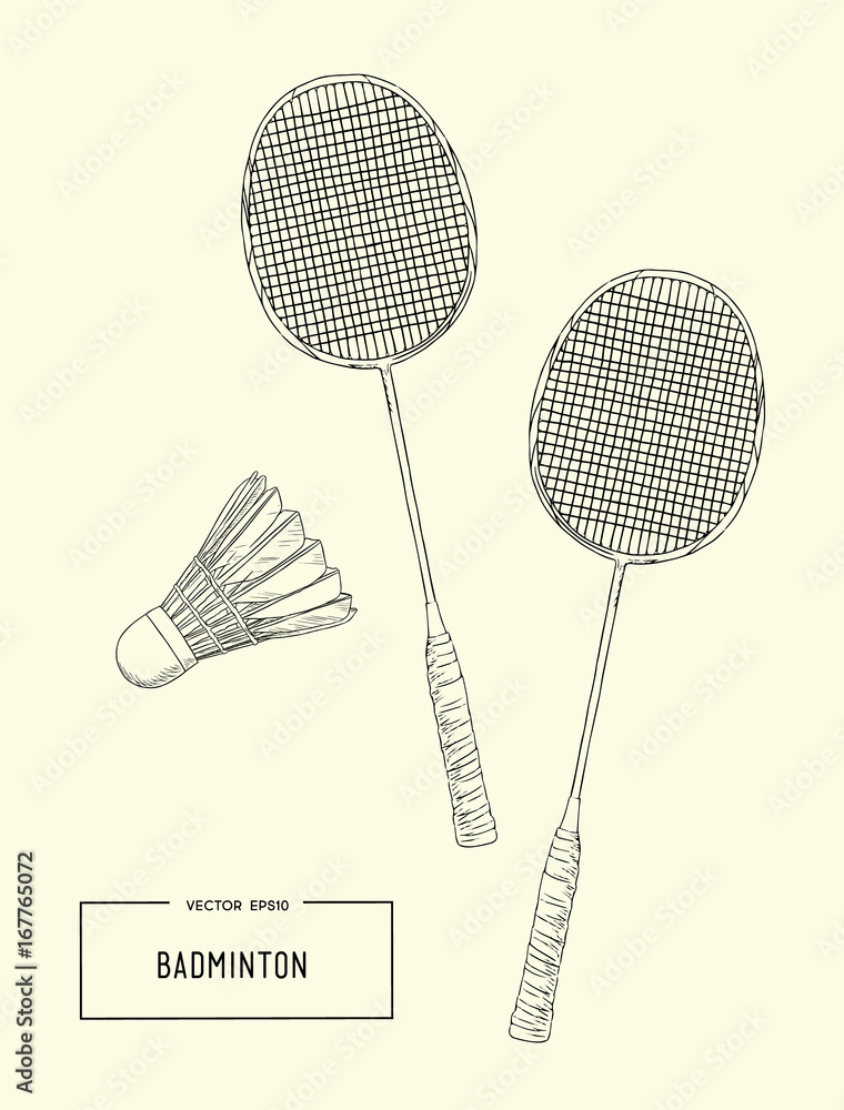 Badminton Rackets Royalty Free Vector Clip Art Illustration - Badminton  Racket Clipart Png - Free Transparent PNG Download - PNGkey