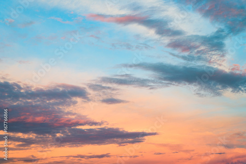 Sunset sky clouds beautiful colorful background
