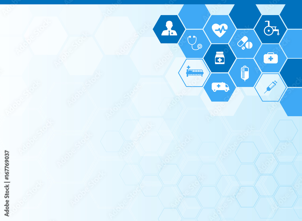 Medical background and icons