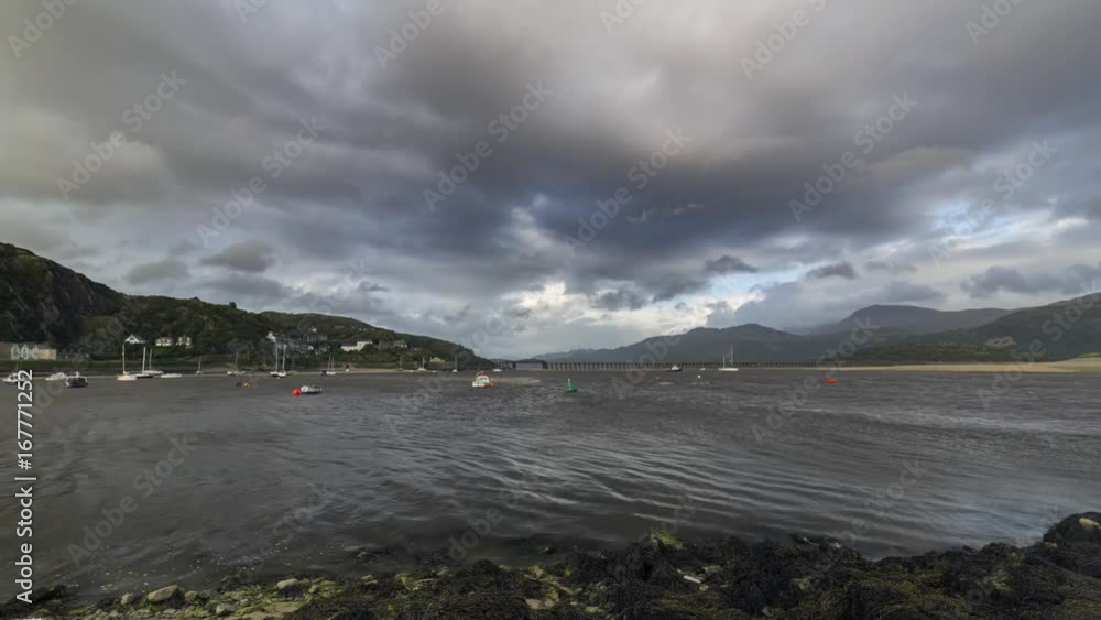 Raising Tide in Port of Barmouth Time Lapse Raising Tide in Port of Barmouth Time Lapse