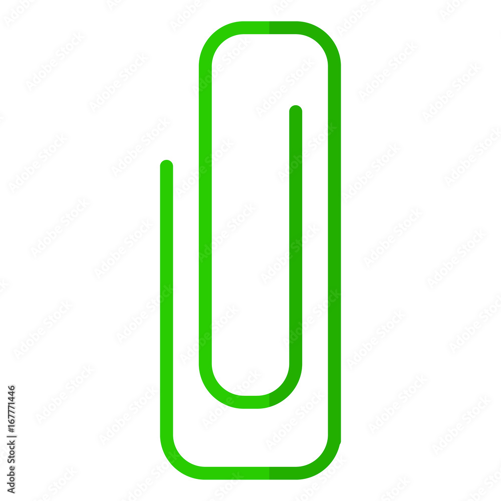 Paper clip flat icon Paper clip flat icon