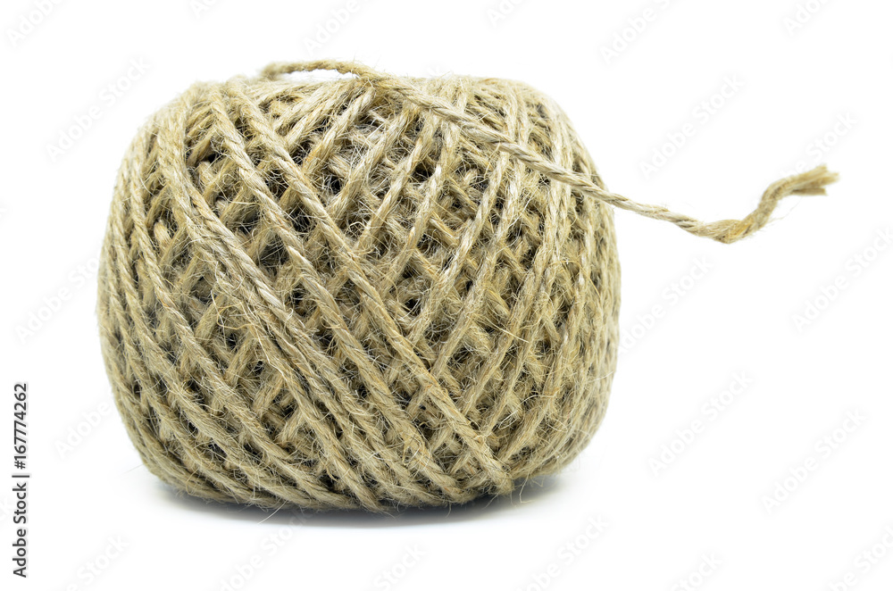 Linen string isolated Linen string isolated