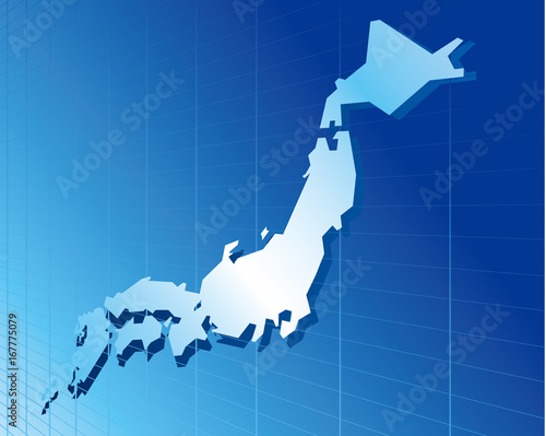 japan Map Network Vector