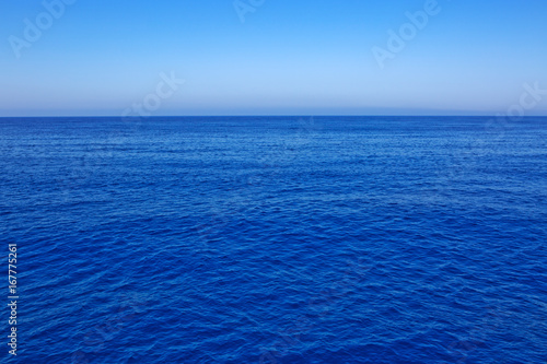 Summer panoramic view of the sea and mountain .