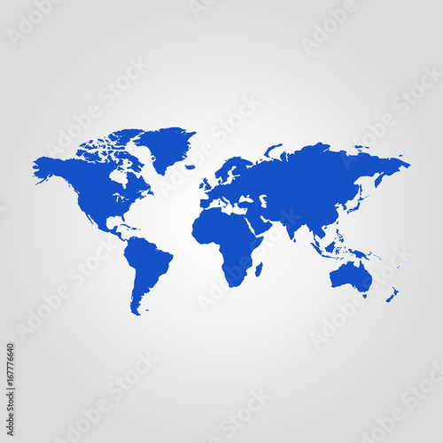 World map vector icon