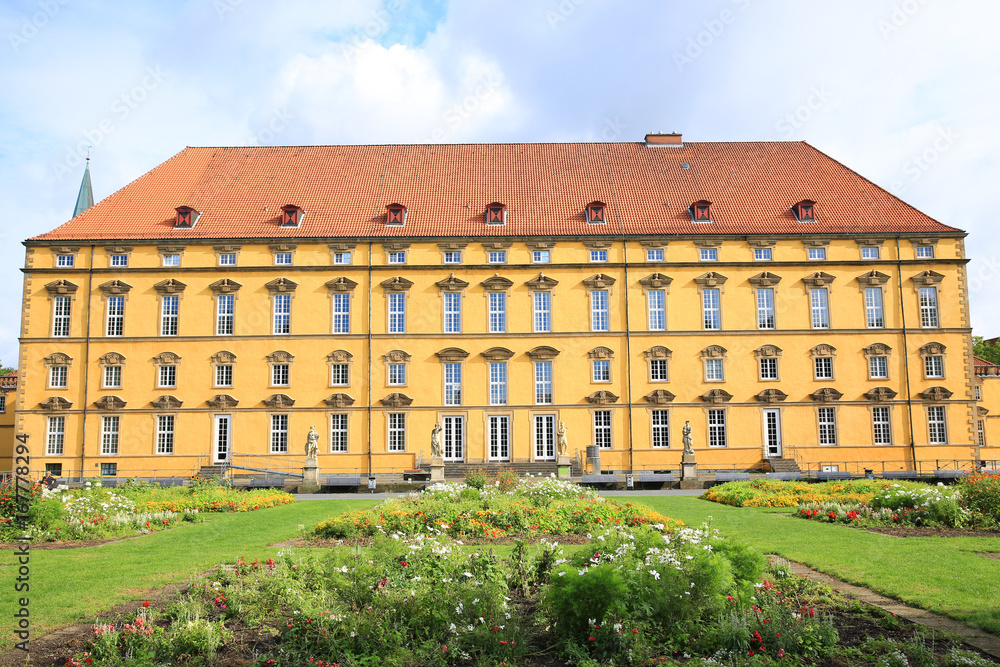 The historic Castle Osnabrueck in Lower Saxony, Germany, today the municipal University of Osnabrueck