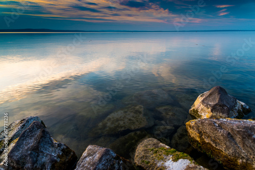 sunset lake Balaton