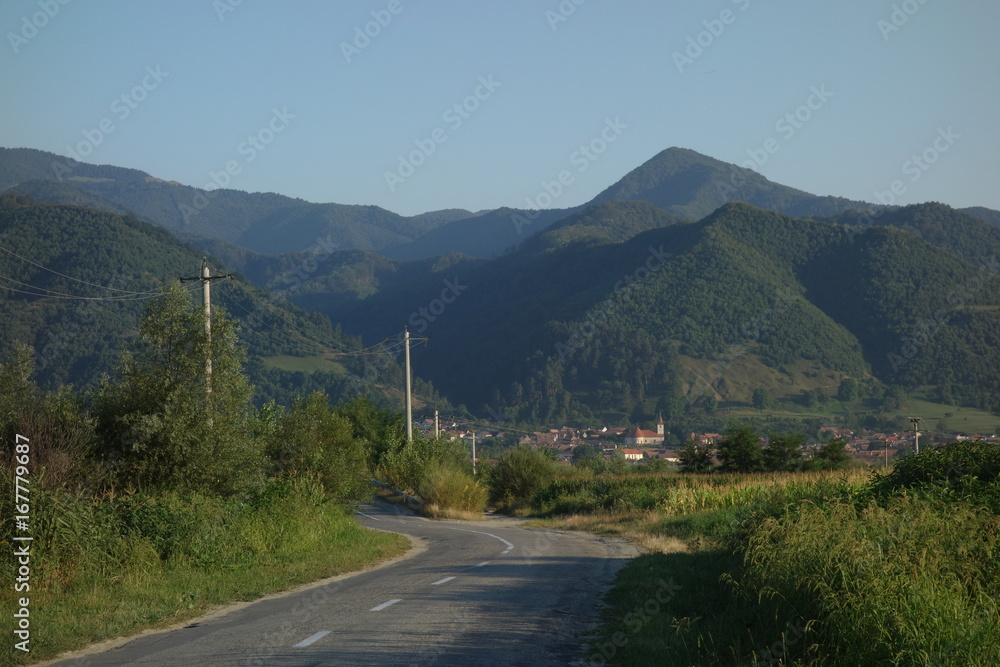 Turnu Rosu village in Transylvania, Romania