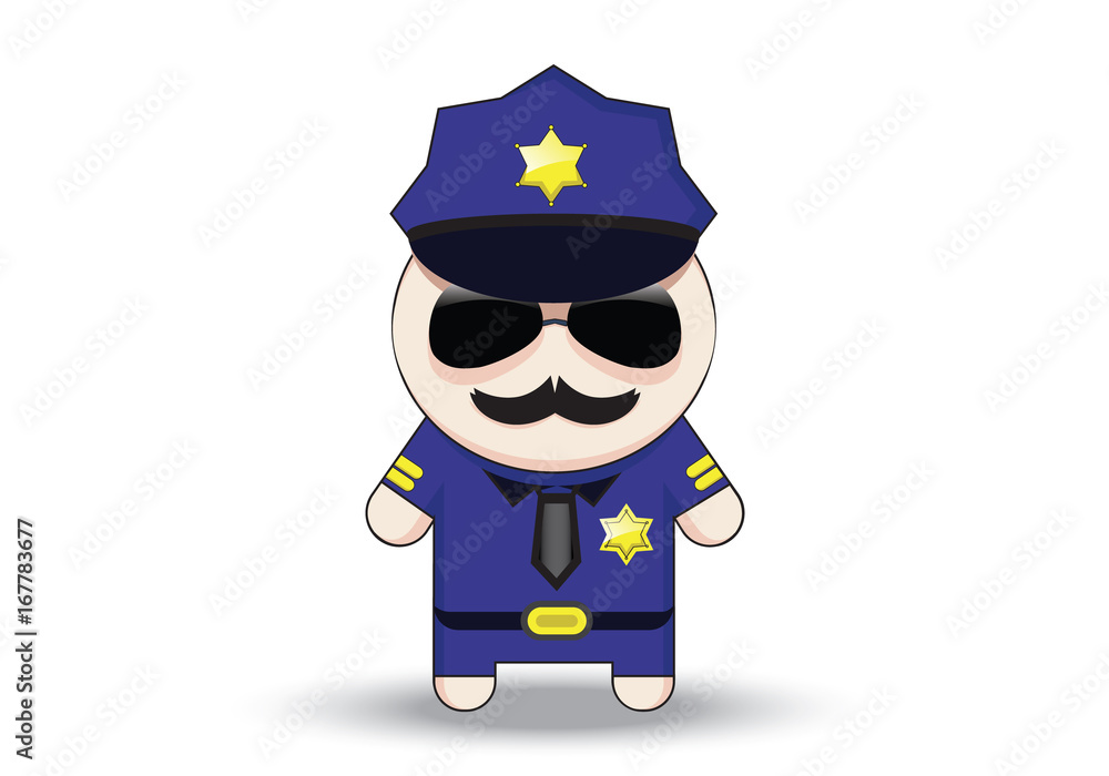 Cop with sunglasses cheap