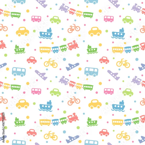 Obraz Wzór z cute baby zabawek.