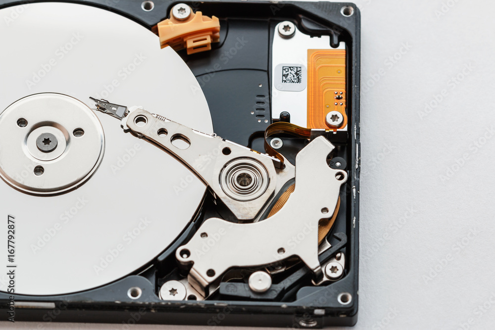 Notebook hard drives on the white background. Notebook hard drives on the white background.