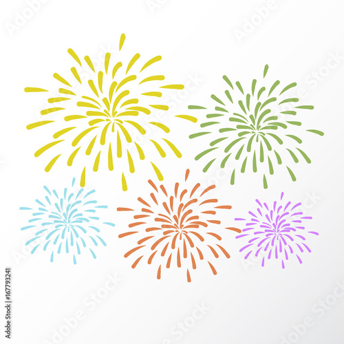 firework background, vector