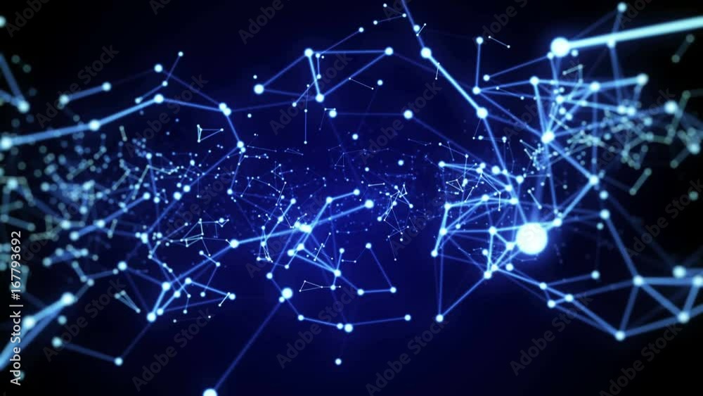 Network connection blue abstract Animation background looped. Network connection blue abstract Animation background looped.