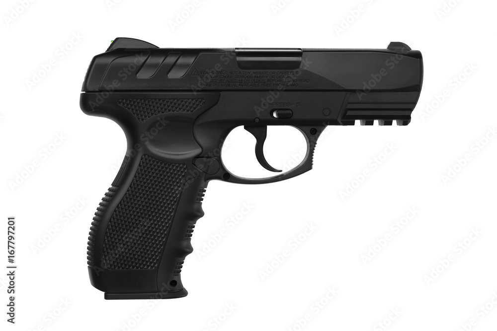 Pistol isolated on white Pistol isolated on white