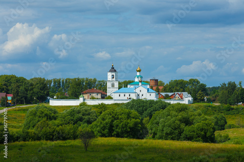 Panorama of the Vasilievsky monastery in Suzdal.
