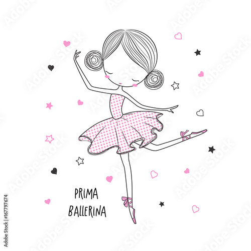 Prima Ballerina. Surface design for kids