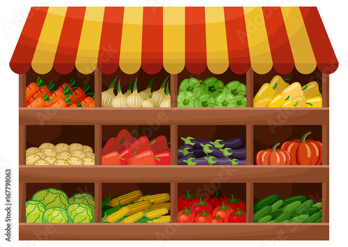 Vegetable farmer shop