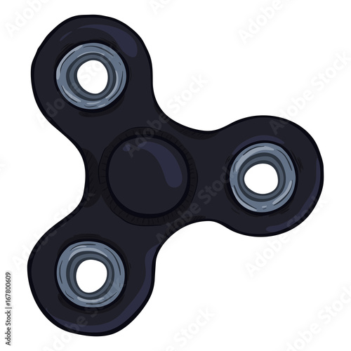 Vector Single Cartoon Illustration - Hand Spinner