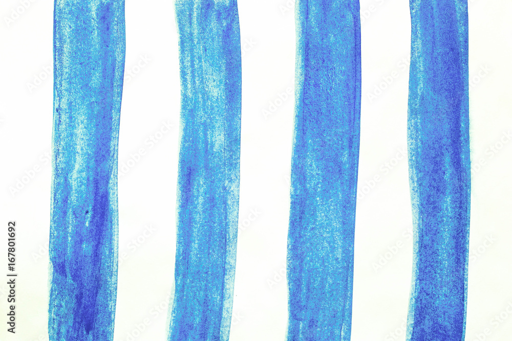 Watercolor hand painted brush strokes, line, banners. on white b
