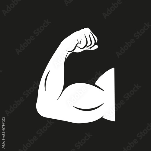 Biceps, vector. Flat design.