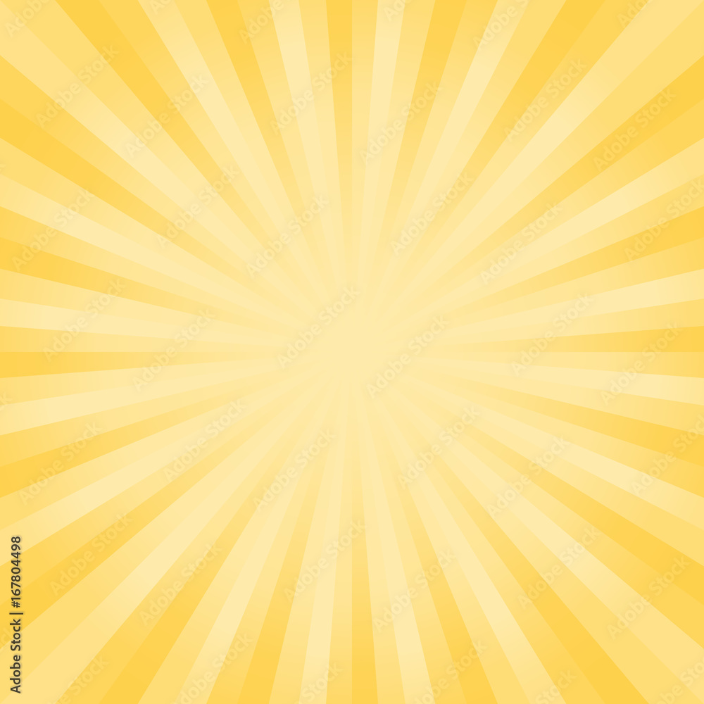 Abstract bright soft Yellow rays background. Vector Abstract bright soft Yellow rays background. Vector
