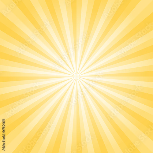 Abstract bright soft Yellow rays background. Vector EPS 10, cmyk.