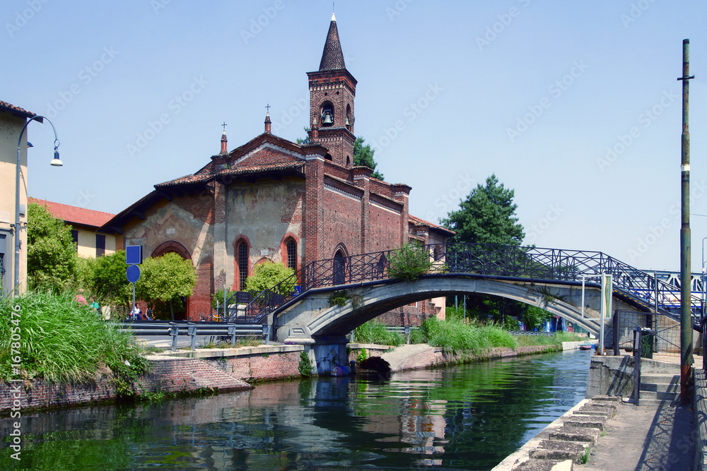 Chiesa di San Cristoforo sul naviglio Grande di Milano Lombardia Italia Milan Italy