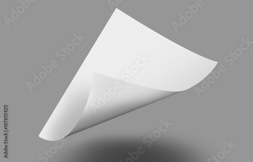 Company Branding Mockup, Letterhead A4, isolated