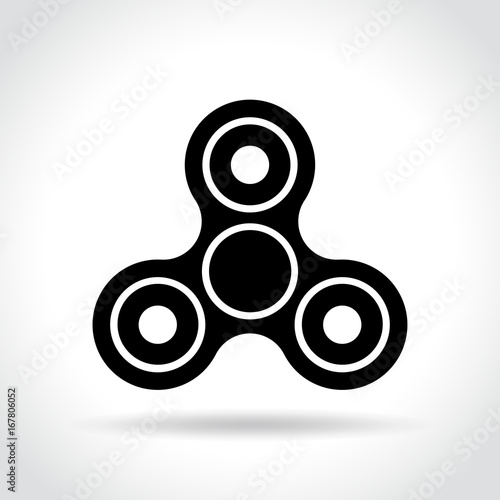 fidget spinner icon on white background