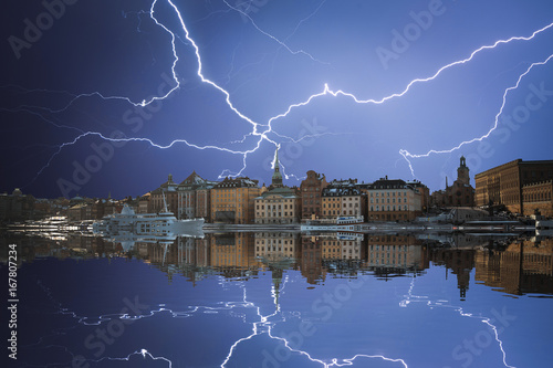 Canvas Print Stockholm is the capital Sweden