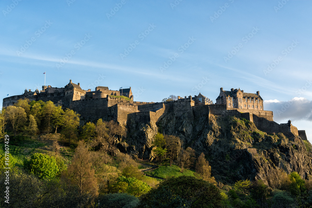 View of Edinburgh Castle, Scotland.